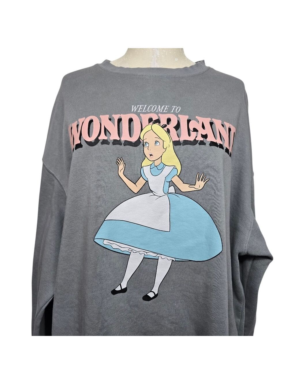 Divided H&M X Disney Welcome To Wonderland Alice In Wonderland Graphic Sweater - Picture 2 of 8